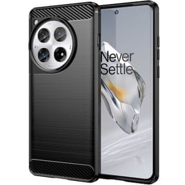 GS Ovitek za OnePlus 12 5G, karbonski, črn