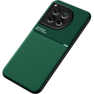 GS Ovitek za OnePlus 12 5G, z magnetnim držalom, zelen