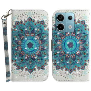 GS Ovitek za Xiaomi Redmi Note 13 Pro 5G, denarnica, cvet mandale