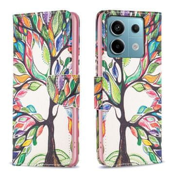 GS Ovitek za Xiaomi Redmi Note 13 Pro 5G, denarnica, drevo življenja