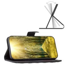 Ovitek s preklopom za Xiaomi Redmi Note 13 Pro 5G, denarnica, , črn