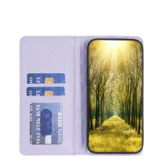 Ovitek s preklopom za Xiaomi Redmi Note 13 Pro 4G / Poco M6 Pro 4G, denarnica, barva BINFEN, vijolična