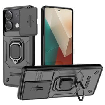 Overboard Ovitek KickStand za objektiv kamere za Xiaomi Redmi Note 13 5G, črn