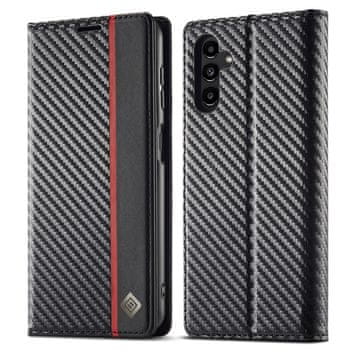 LC.IMEEKE Ovitek za Samsung Galaxy A35 5G, karbonski , črn