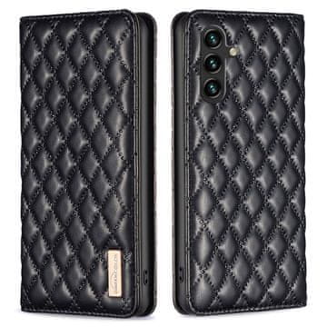 Ovitek za Samsung Galaxy A35 5G, denarnica, barva BINFEN, črna