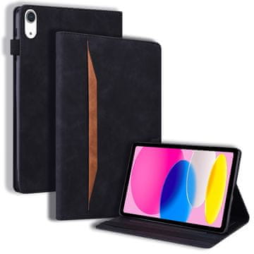 GS Ovitek za iPad 11" 2025 A16 (11. gen.) / iPad 10.9" 2022 (10. gen.), klasičen, z držalom za pisalo, črn