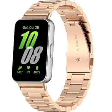 GS Jeklena zapestnica za Samsung Galaxy Fit 3, roza