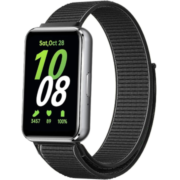 GS Najlonski pašček za Samsung Galaxy Fit 3, črne barve