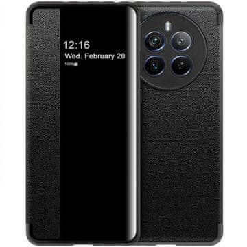 GS Realme 12 Pro 5G / 12 Pro+ 5G preklopni ovitek, stranski pogled, črn