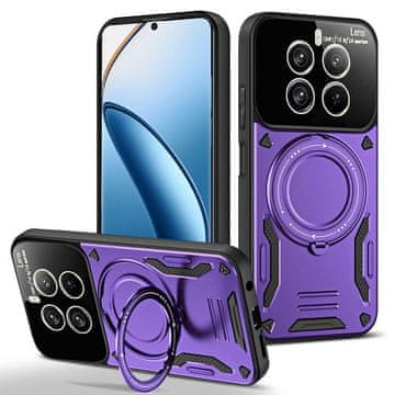 GS Oklepni ovitek za Realme 12 Pro 5G / 12 Pro+ 5G, magnetni obroč, vijoličen