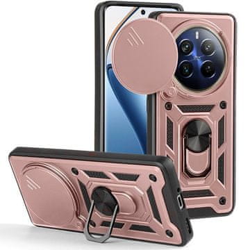 GS Realme 12 Pro 5G / 12 Pro+ 5G Armor ovitek, CamShield Slide, roza