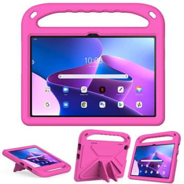 GS Ovitek za Lenovo Tab M10 10.1 Gen 3 z ročajem, roza