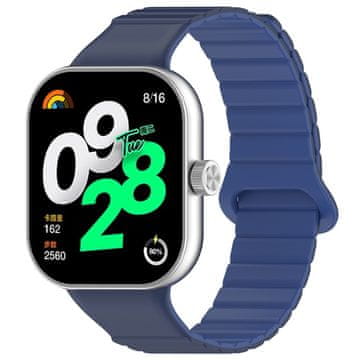 GS Silikonski pašček za Xiaomi Redmi Watch 4 / Xiaomi Smart Band 8 Pro / Xiaomi Smart Band 9 Pro, temno moder