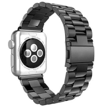 GS Zapestnica za Apple Watch 1/2/3/4/5/6/7/8/9/10/11/SE Ultra 1/2/3 42/44/45/46/49mm, črna