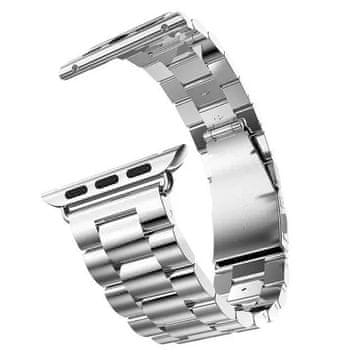 GS Zapestnica za Apple Watch 1/2/3/4/5/6/7/8/9/10/11/SE Ultra 1/2/3 42/44/45/46/49mm, srebrna