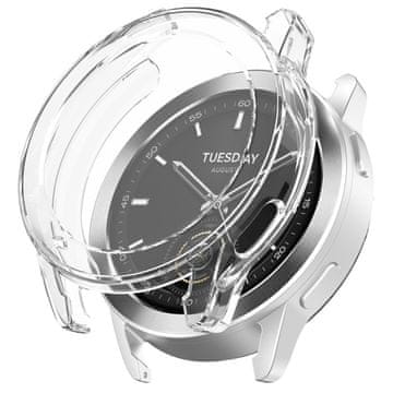 GS 2v1 ovitek z zaščitnim ovitko za zaslon za Xiaomi Watch S3, prozoren