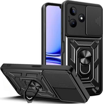GS Oklepni ovitek za Realme Note 50, CamShield Slide, črn