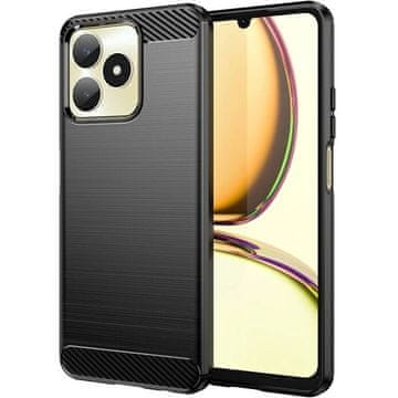 GS Ovitek za Realme Note 50, karbonski, črn
