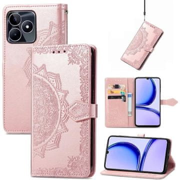 GS Realme Note 50 preklopni ovitek, Mandala, roza