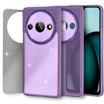 Overboard Ovitek za Xiaomi Redmi A3, bleščeč puder, vijoličen