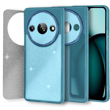 Overboard Ovitek za Xiaomi Redmi A3, bleščeč puder, moder