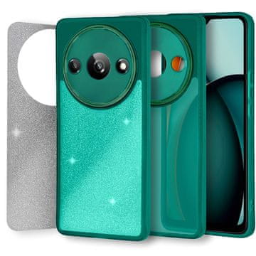 Overboard Ovitek za Xiaomi Redmi A3, bleščeč puder, zelen