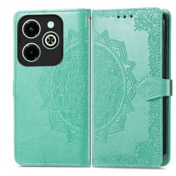 GS Preklopni ovitek za Infinix Hot 40i, Mandala, zelen