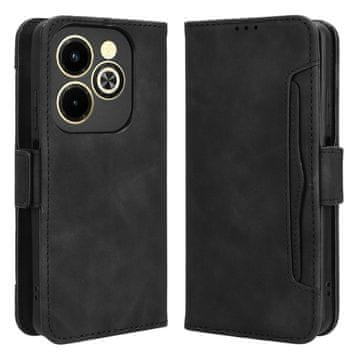 GS Preklopni ovitek za Infinix Hot 40i, reža za kartico, črn