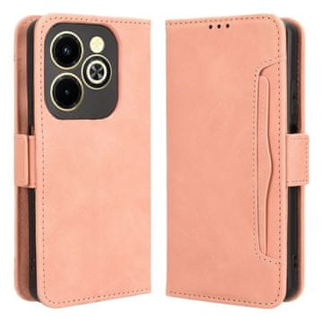 GS Preklopni ovitek za Infinix Hot 40i, reža za kartico, roza