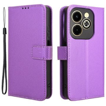 GS Pametni magnetni ovitek z denarnico Infinix Hot 40i, vijoličen