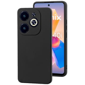GS Ovitek za Infinix Hot 40i, Silikonski Lite, Črn