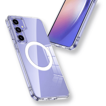 GS Ovitek za Samsung Galaxy A55 5G Fusion Hybrid z MagSafe, prozoren