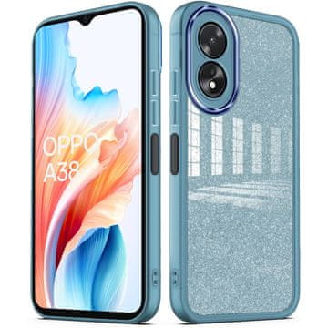 Overboard Ovitek za Oppo A38 / A18, bleščeč puder, moder