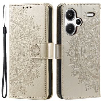 GS Ovitek za Xiaomi Redmi Note 13 Pro+, Mandala, zlat