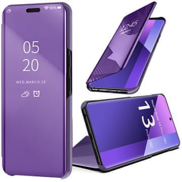 GS Ovitek za Xiaomi Redmi Note 13 Pro+, Clear View, vijoličen