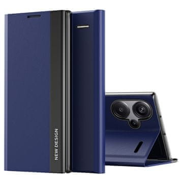 GS Ovitek s preklopom za Xiaomi Redmi Note 13 Pro+, stranski magnetni, temno moder