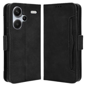 GS Ovitek s preklopom za Xiaomi Redmi Note 13 Pro+, reža za kartico, črn