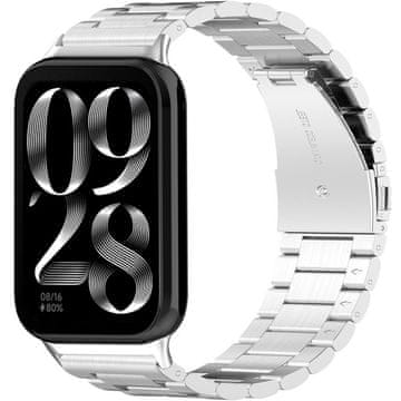 GS Jeklena zapestnica za Xiaomi Smart Band 8 Pro / Xiaomi Smart Band 9 Pro, srebrna