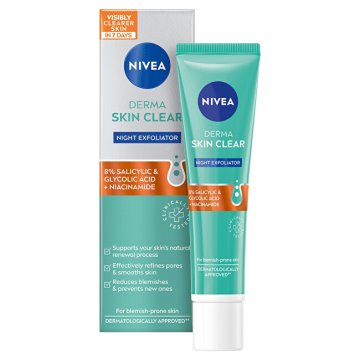Nivea Derma Skin Clear (nočni piling) 40 ml