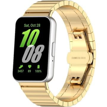 GS Jeklena zapestnica za Samsung Galaxy Fit 3, zlata