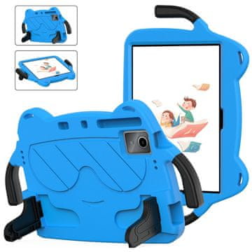 GS Otroški ovitek za Xiaomi Redmi Pad SE 11" / Huawei MatePad 11 2021 / DOOGEE T30 Pro / Lenovo Tab M11, otroški z ročajem, moder