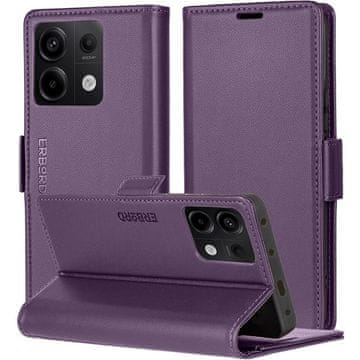 Overboard Ovitek za Xiaomi Redmi Note 13 Pro 5G, sijoč liči , denarnica z zavihkom, vijoličen