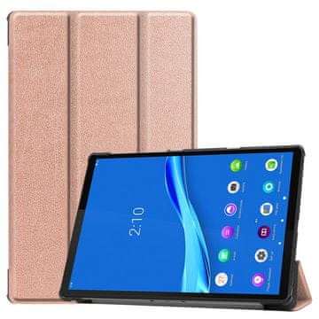 GS Ovitek za Lenovo Tab M10 Plus TB-X606F, Smartcase, roza zlata
