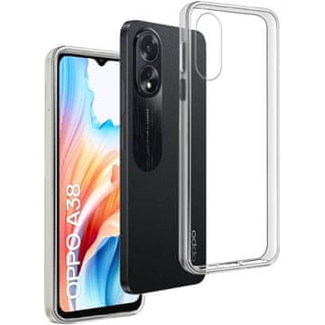GS Tanek ovitek za Oppo A38 / A18, prozoren + 9H steklo