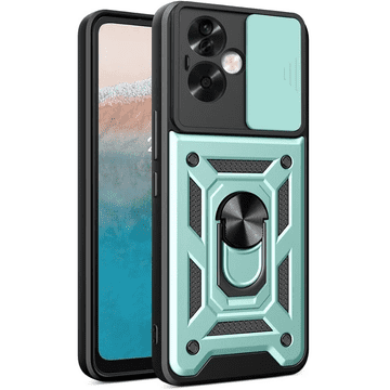 GS Oklepni ovitek za Oppo Reno 11F 5G, CamShield Slide, zelen