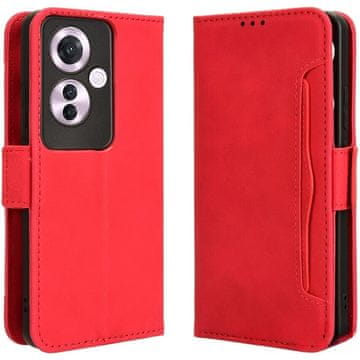 GS Ovitek za Oppo Reno 11F 5G, reža za kartico, rdeč