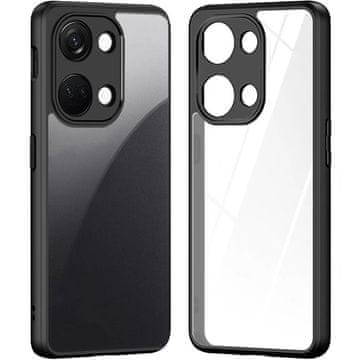 GS Ovitek za Xiaomi Redmi Note 13 Pro 4G / Poco M6 Pro 4G, Fusion Hybrid, z zaščito kamere, prozoren / črn