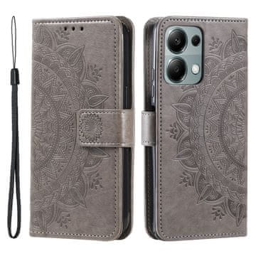 GS Ovitek za Xiaomi Redmi Note 13 Pro 4G / Poco M6 Pro 4G, cvet mandale, siv