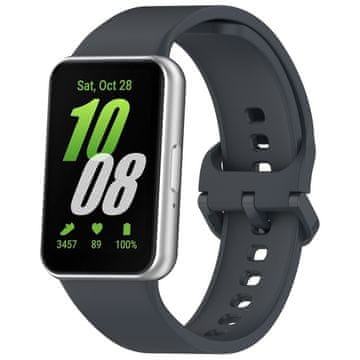 GS Silikonski pašček za Samsung Galaxy Fit 3, siv
