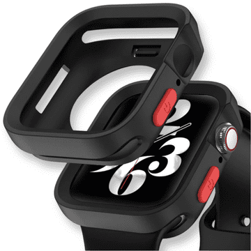 GS Silikonski ovitek za Apple Watch 4/5/6/SE 40 mm, mat črn